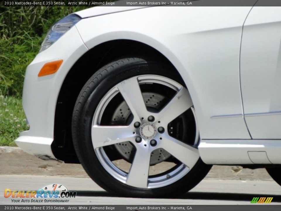 2010 Mercedes-Benz E 350 Sedan Arctic White / Almond Beige Photo #10