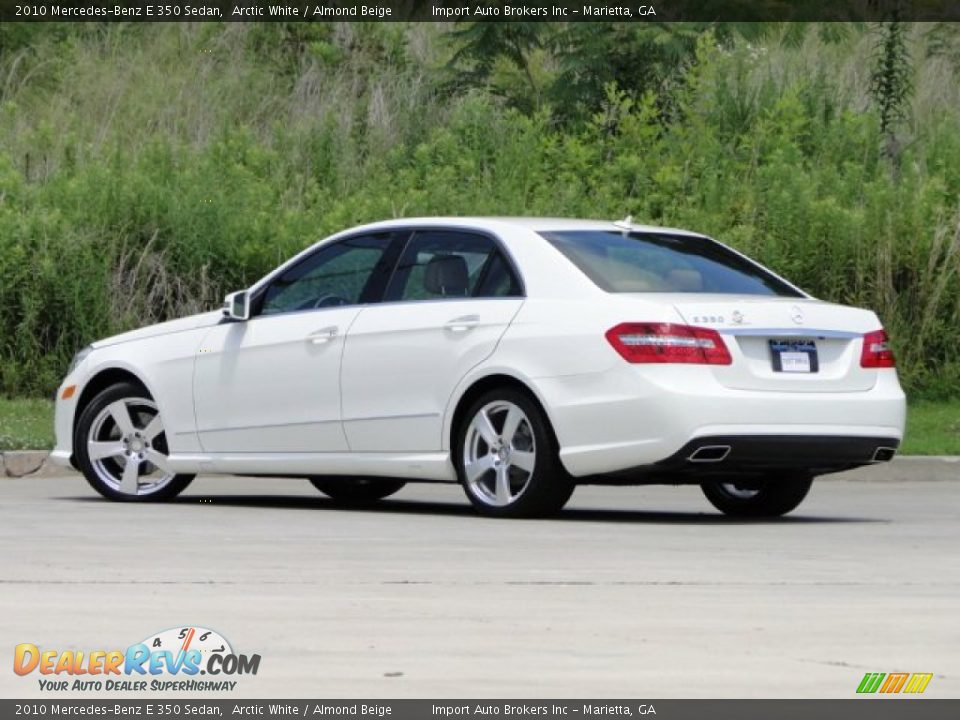 2010 Mercedes-Benz E 350 Sedan Arctic White / Almond Beige Photo #11
