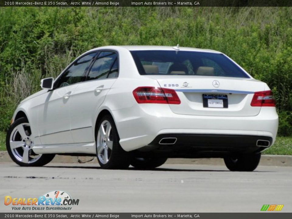 2010 Mercedes-Benz E 350 Sedan Arctic White / Almond Beige Photo #12