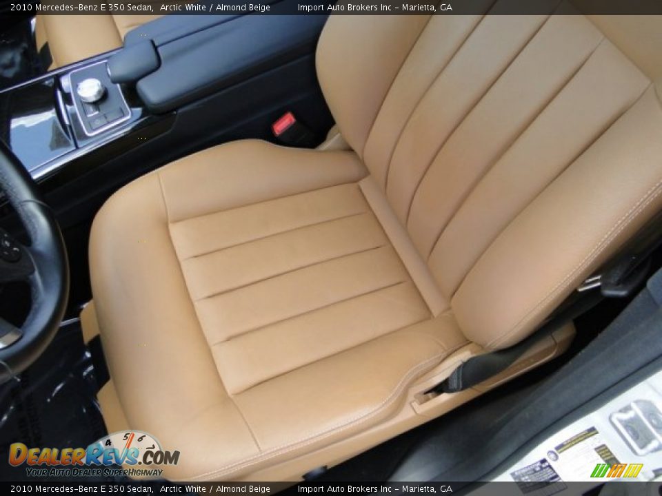 2010 Mercedes-Benz E 350 Sedan Arctic White / Almond Beige Photo #15