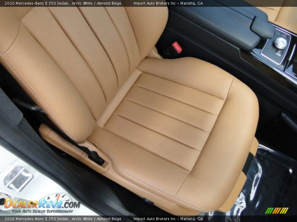 2010 Mercedes-Benz E 350 Sedan Arctic White / Almond Beige Photo #17
