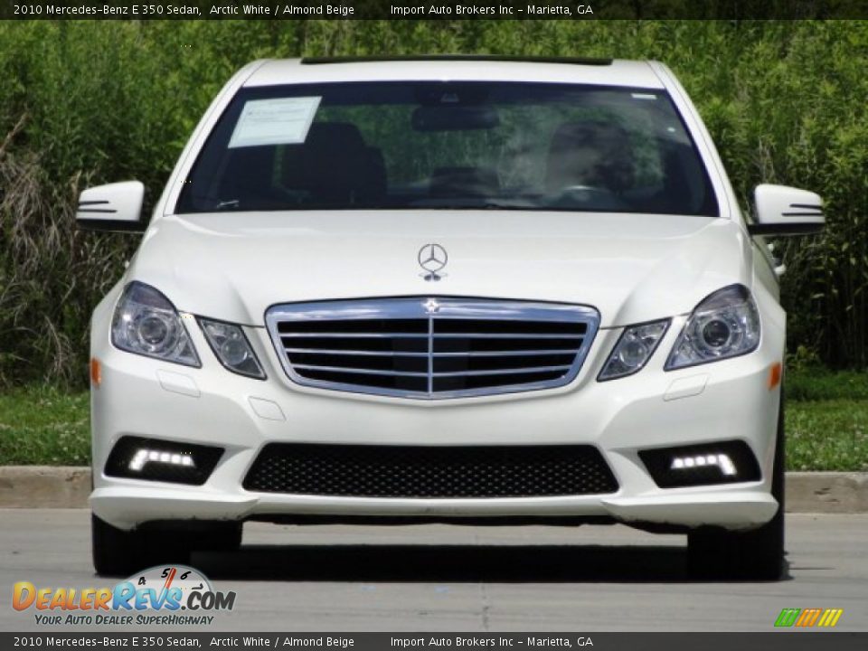 2010 Mercedes-Benz E 350 Sedan Arctic White / Almond Beige Photo #22