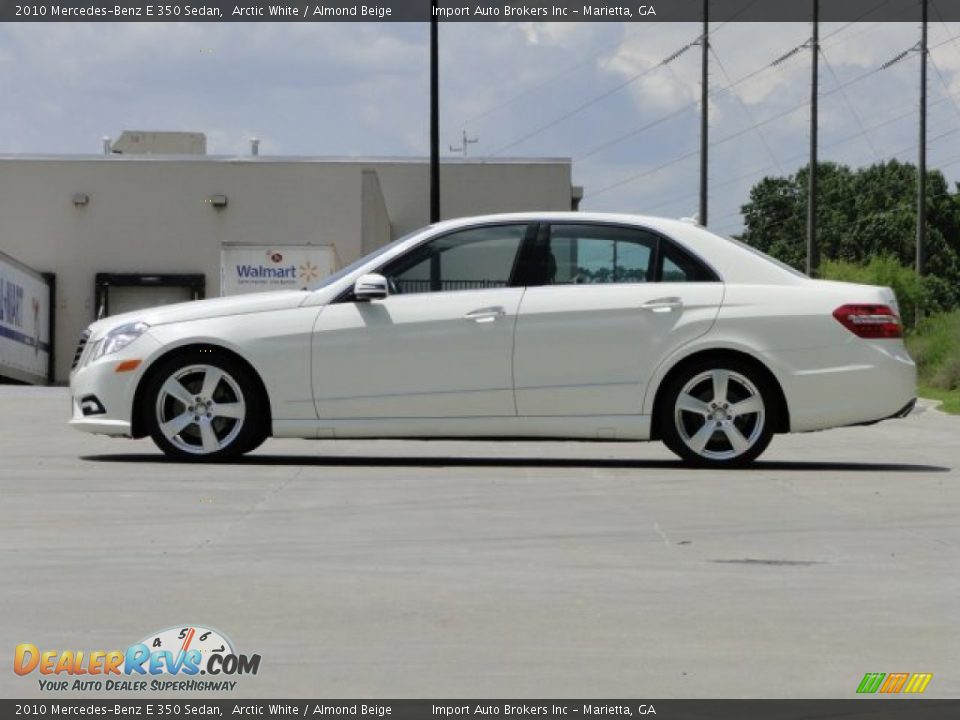 2010 Mercedes-Benz E 350 Sedan Arctic White / Almond Beige Photo #23
