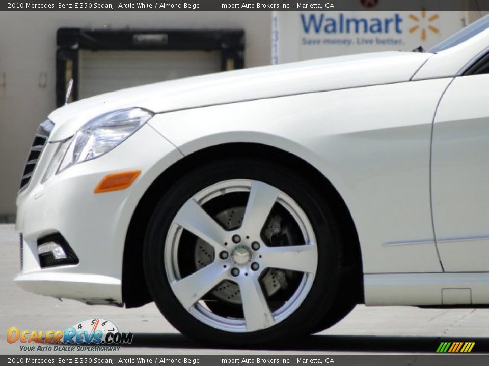 2010 Mercedes-Benz E 350 Sedan Arctic White / Almond Beige Photo #24