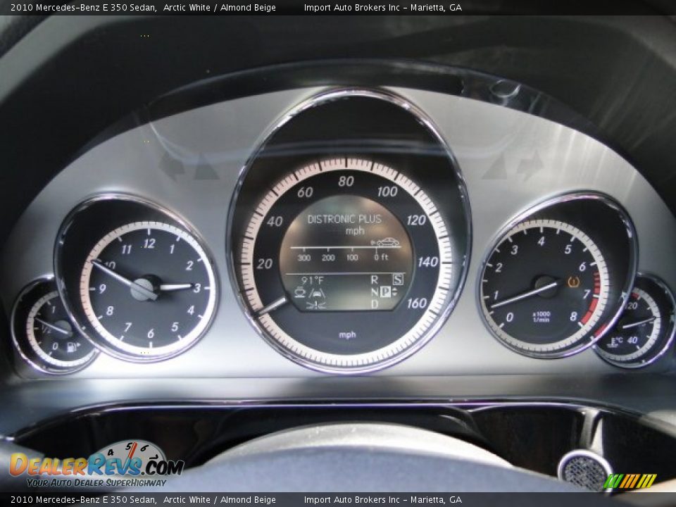 2010 Mercedes-Benz E 350 Sedan Arctic White / Almond Beige Photo #25