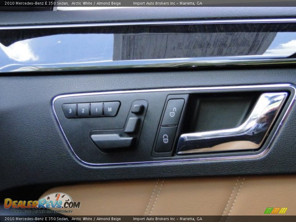 2010 Mercedes-Benz E 350 Sedan Arctic White / Almond Beige Photo #26