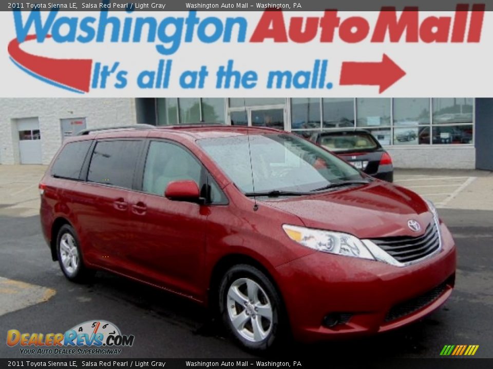 2011 Toyota Sienna LE Salsa Red Pearl / Light Gray Photo #1