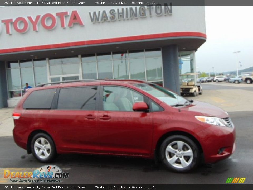 2011 Toyota Sienna LE Salsa Red Pearl / Light Gray Photo #2