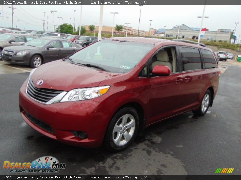 2011 Toyota Sienna LE Salsa Red Pearl / Light Gray Photo #4