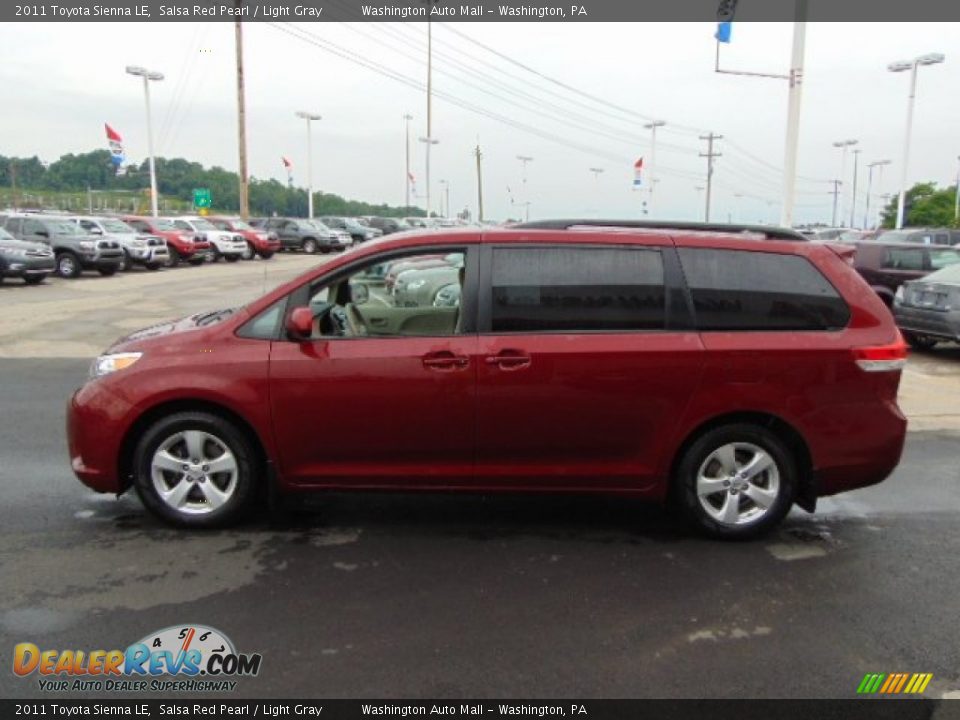 2011 Toyota Sienna LE Salsa Red Pearl / Light Gray Photo #5