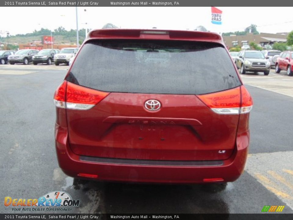 2011 Toyota Sienna LE Salsa Red Pearl / Light Gray Photo #6