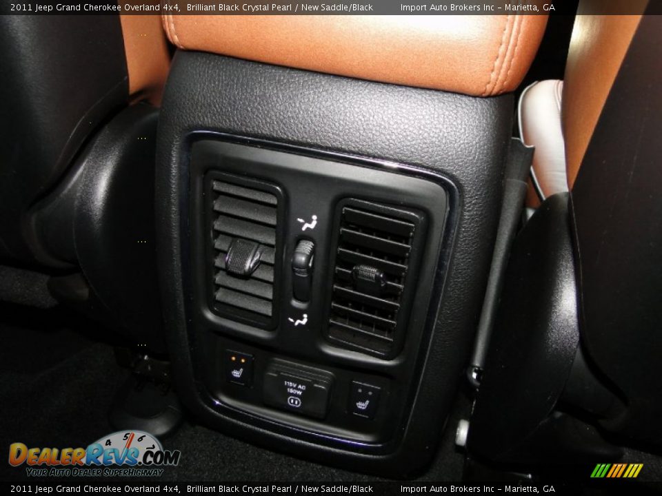 2011 Jeep Grand Cherokee Overland 4x4 Brilliant Black Crystal Pearl / New Saddle/Black Photo #32
