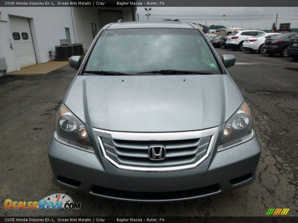 2008 Honda Odyssey EX-L Ocean Mist Metallic / Gray Photo #3