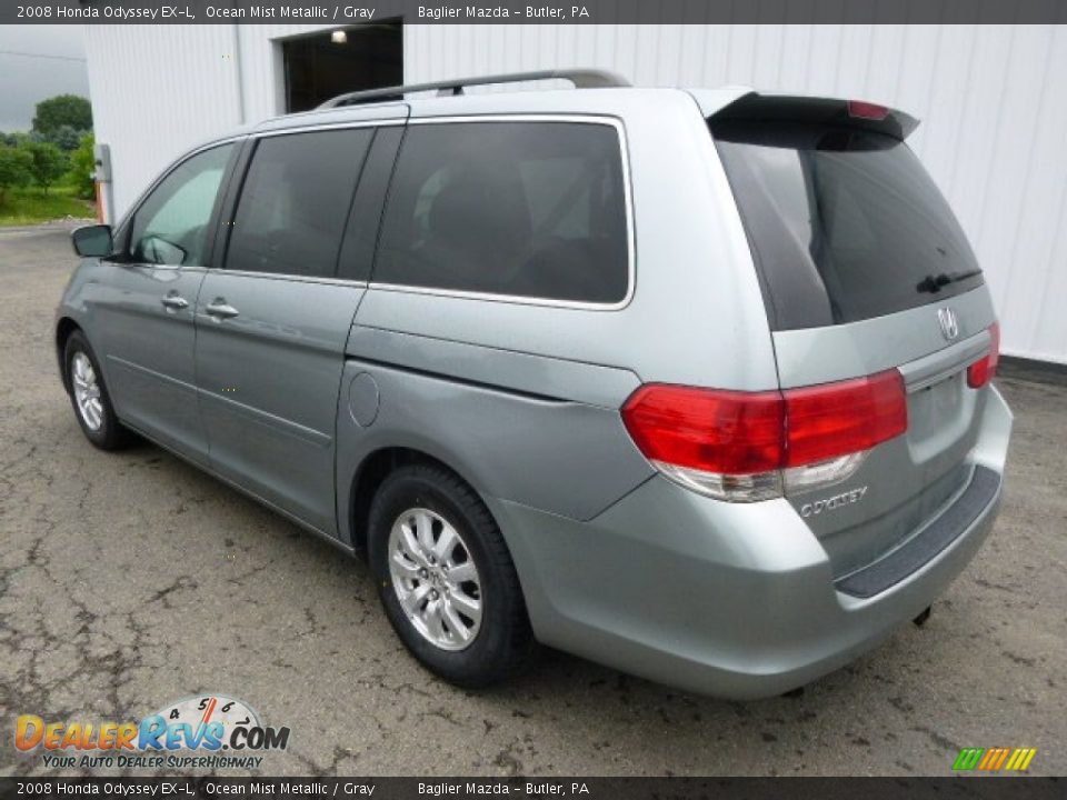 2008 Honda Odyssey EX-L Ocean Mist Metallic / Gray Photo #6