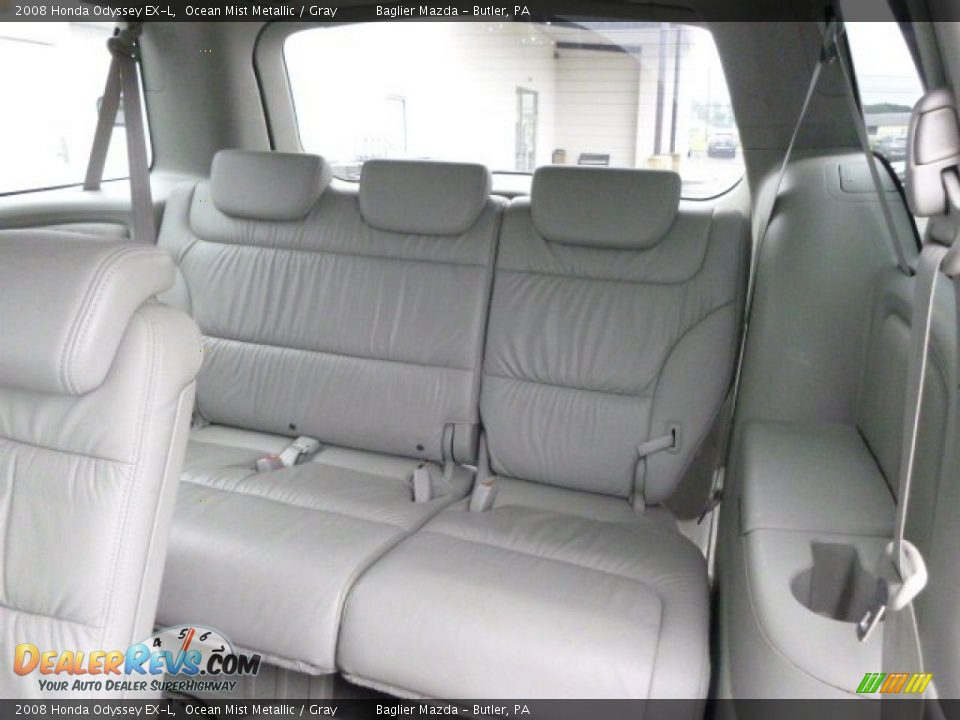 2008 Honda Odyssey EX-L Ocean Mist Metallic / Gray Photo #10