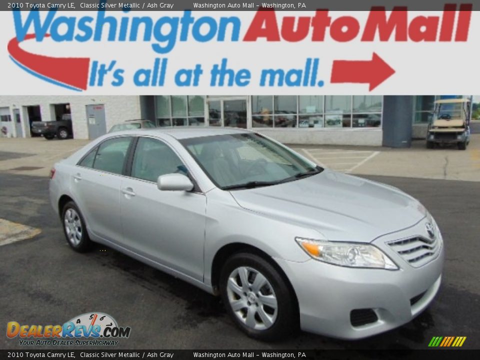 2010 Toyota Camry LE Classic Silver Metallic / Ash Gray Photo #1