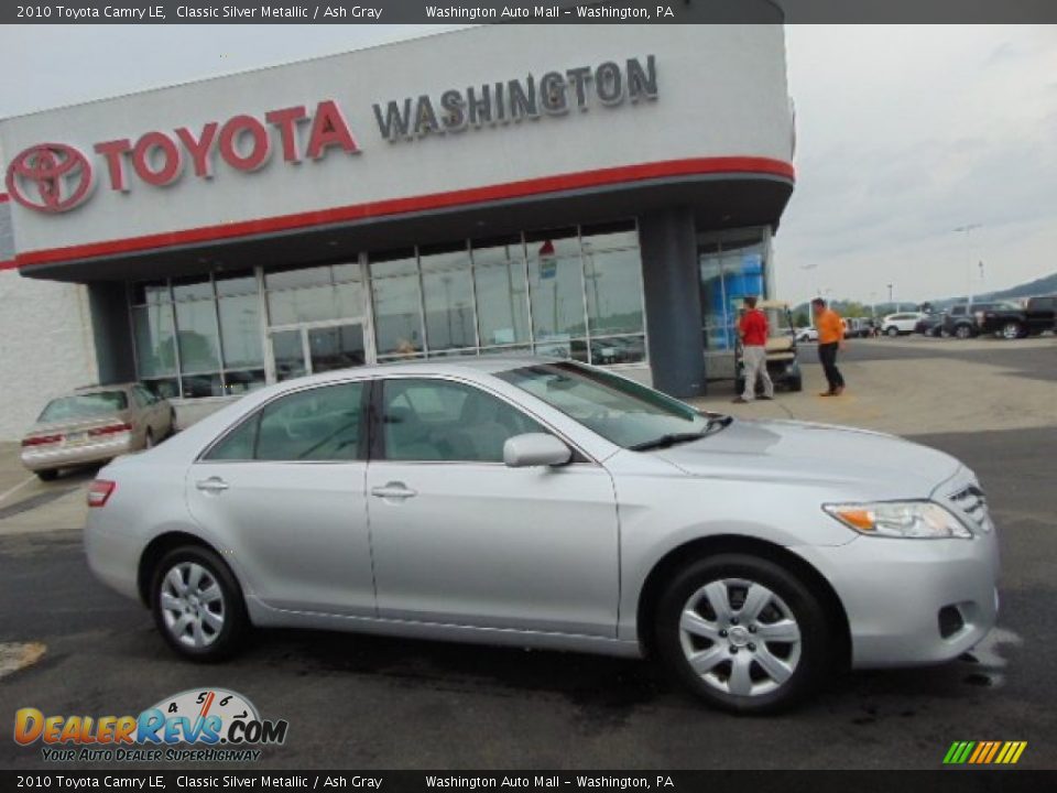 2010 Toyota Camry LE Classic Silver Metallic / Ash Gray Photo #2