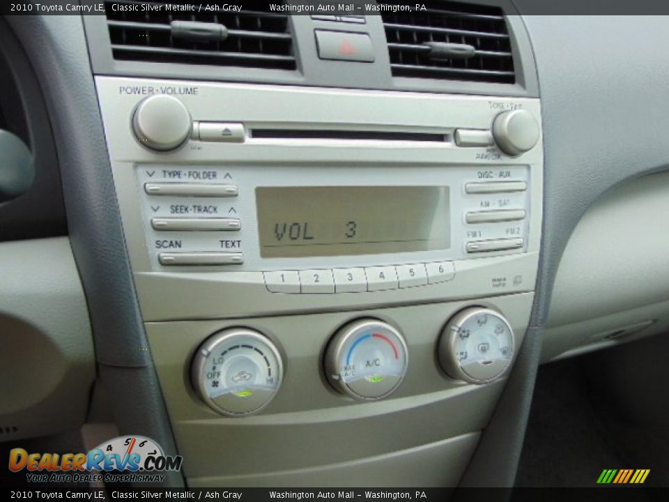 2010 Toyota Camry LE Classic Silver Metallic / Ash Gray Photo #13