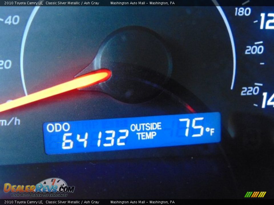2010 Toyota Camry LE Classic Silver Metallic / Ash Gray Photo #20