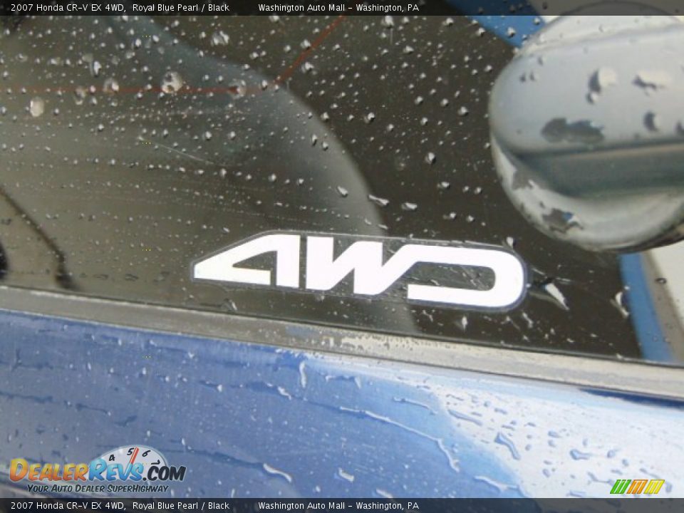 2007 Honda CR-V EX 4WD Royal Blue Pearl / Black Photo #10