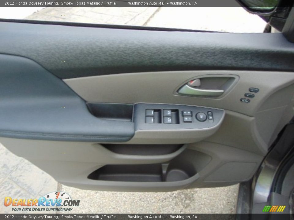 2012 Honda Odyssey Touring Smoky Topaz Metallic / Truffle Photo #9