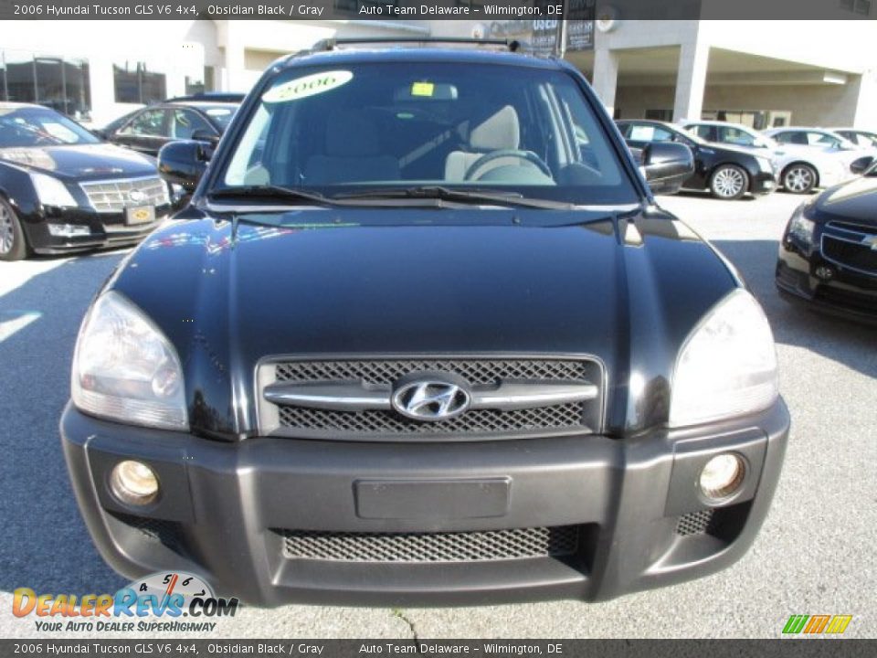 2006 Hyundai Tucson GLS V6 4x4 Obsidian Black / Gray Photo #9