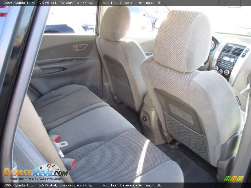 2006 Hyundai Tucson GLS V6 4x4 Obsidian Black / Gray Photo #18