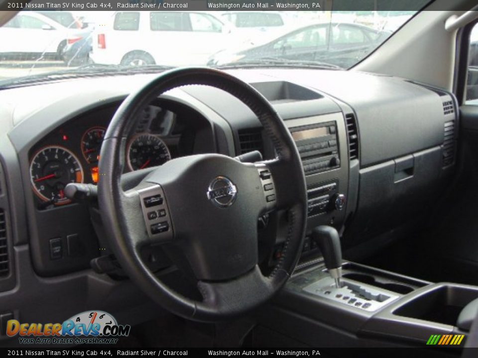 2011 Nissan Titan SV King Cab 4x4 Radiant Silver / Charcoal Photo #11