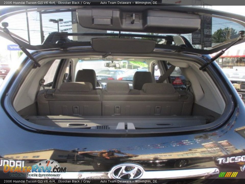 2006 Hyundai Tucson GLS V6 4x4 Obsidian Black / Gray Photo #21