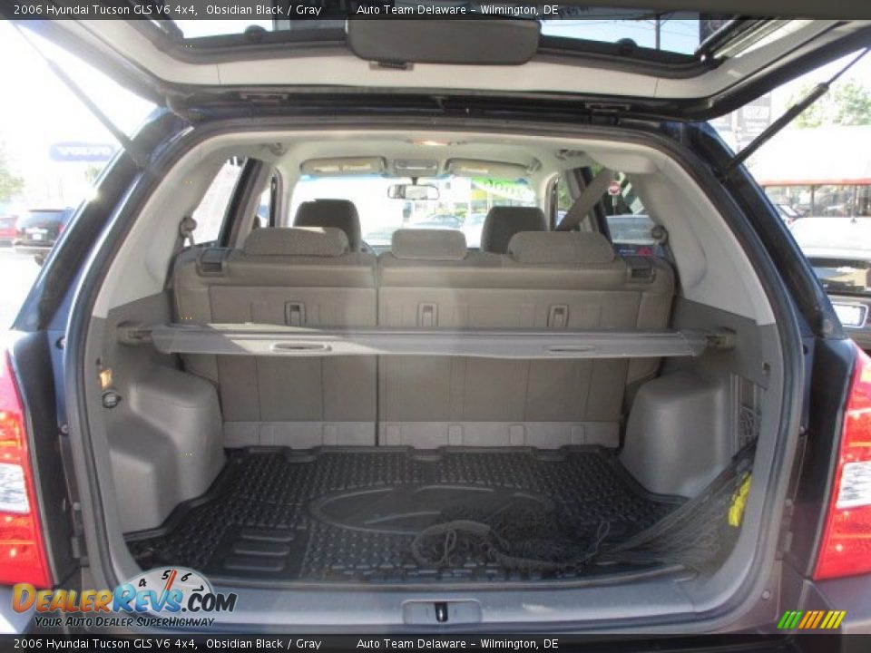 2006 Hyundai Tucson GLS V6 4x4 Obsidian Black / Gray Photo #22
