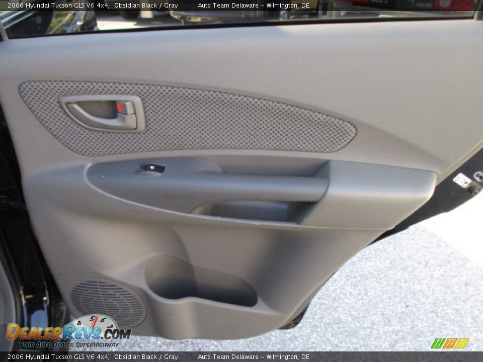2006 Hyundai Tucson GLS V6 4x4 Obsidian Black / Gray Photo #25