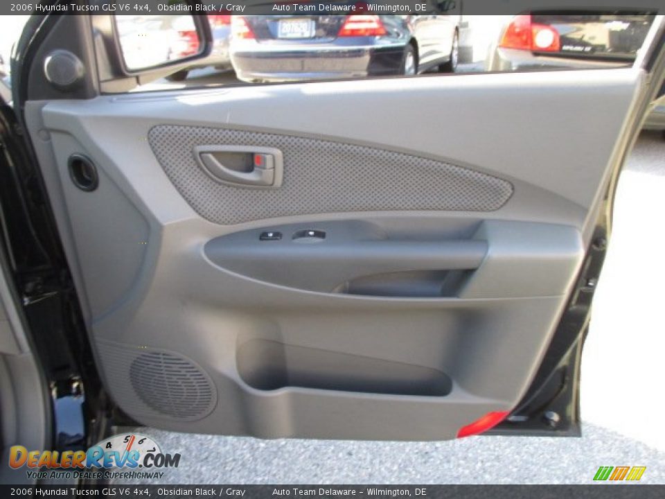 2006 Hyundai Tucson GLS V6 4x4 Obsidian Black / Gray Photo #26