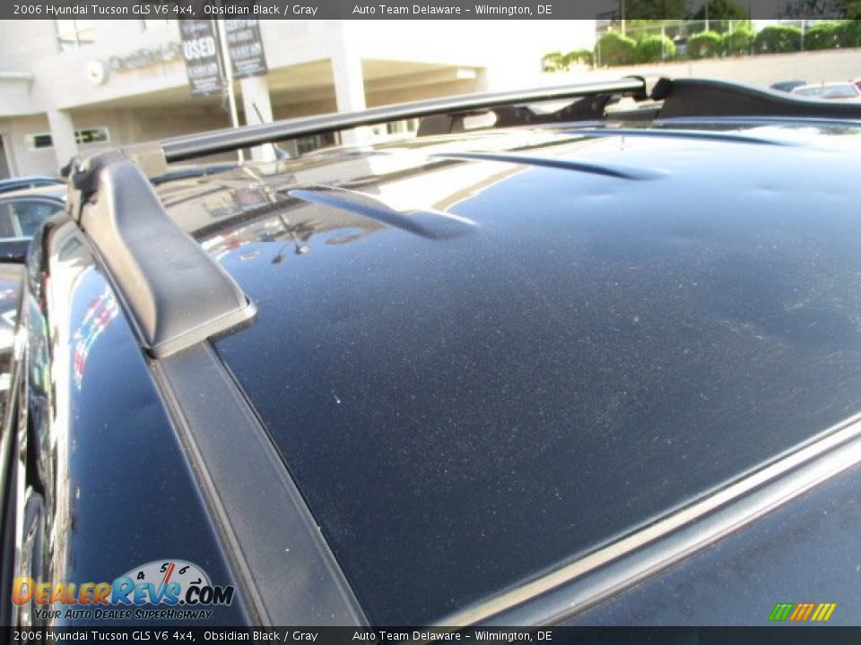 2006 Hyundai Tucson GLS V6 4x4 Obsidian Black / Gray Photo #28