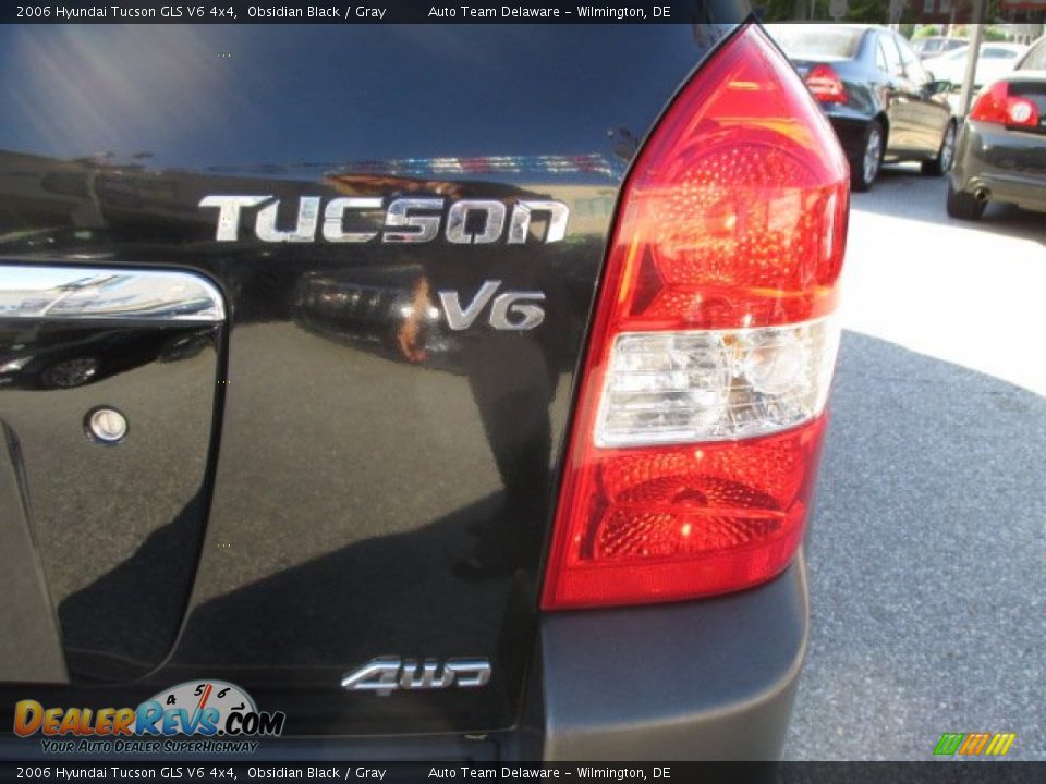 2006 Hyundai Tucson GLS V6 4x4 Obsidian Black / Gray Photo #29