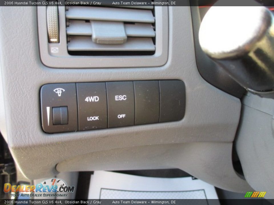 2006 Hyundai Tucson GLS V6 4x4 Obsidian Black / Gray Photo #30