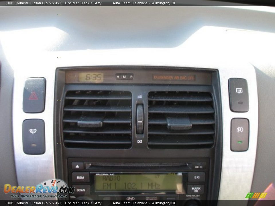 2006 Hyundai Tucson GLS V6 4x4 Obsidian Black / Gray Photo #32