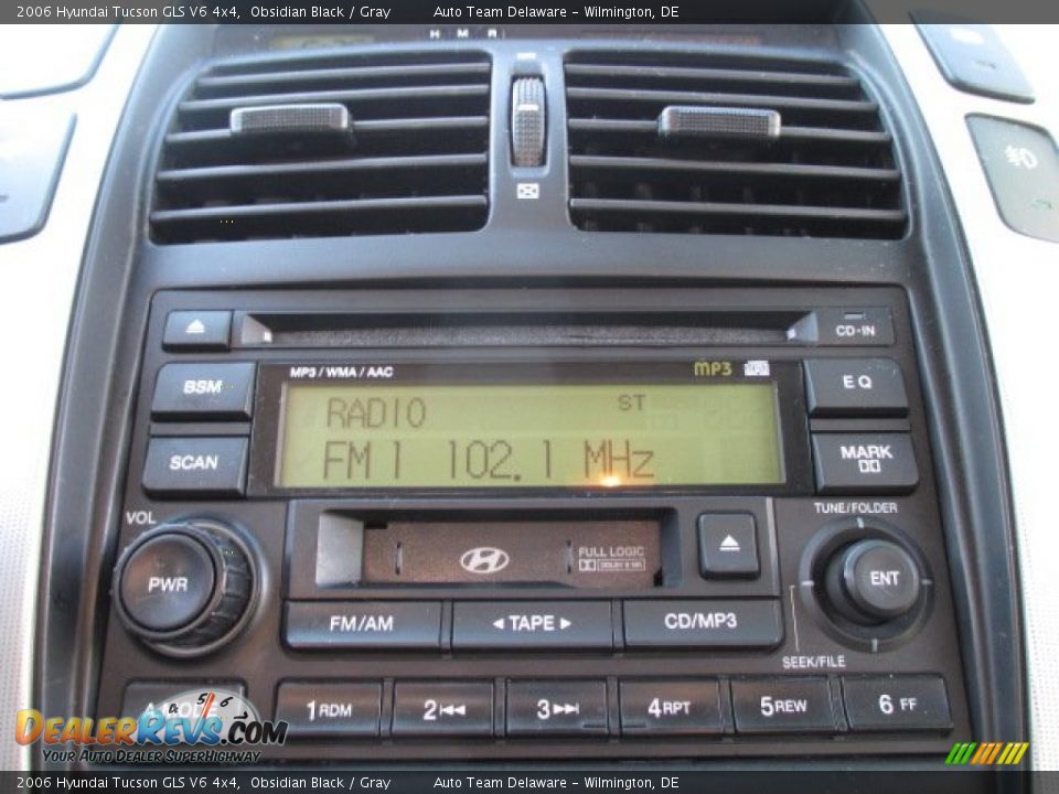 2006 Hyundai Tucson GLS V6 4x4 Obsidian Black / Gray Photo #33