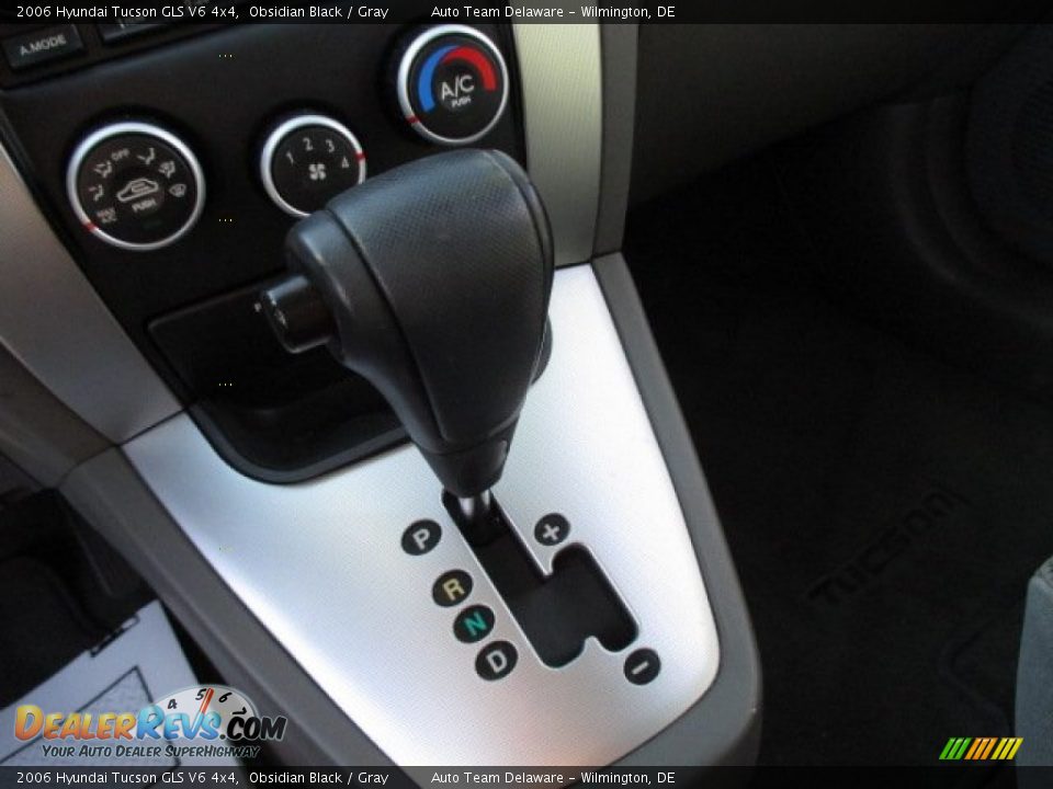 2006 Hyundai Tucson GLS V6 4x4 Obsidian Black / Gray Photo #35
