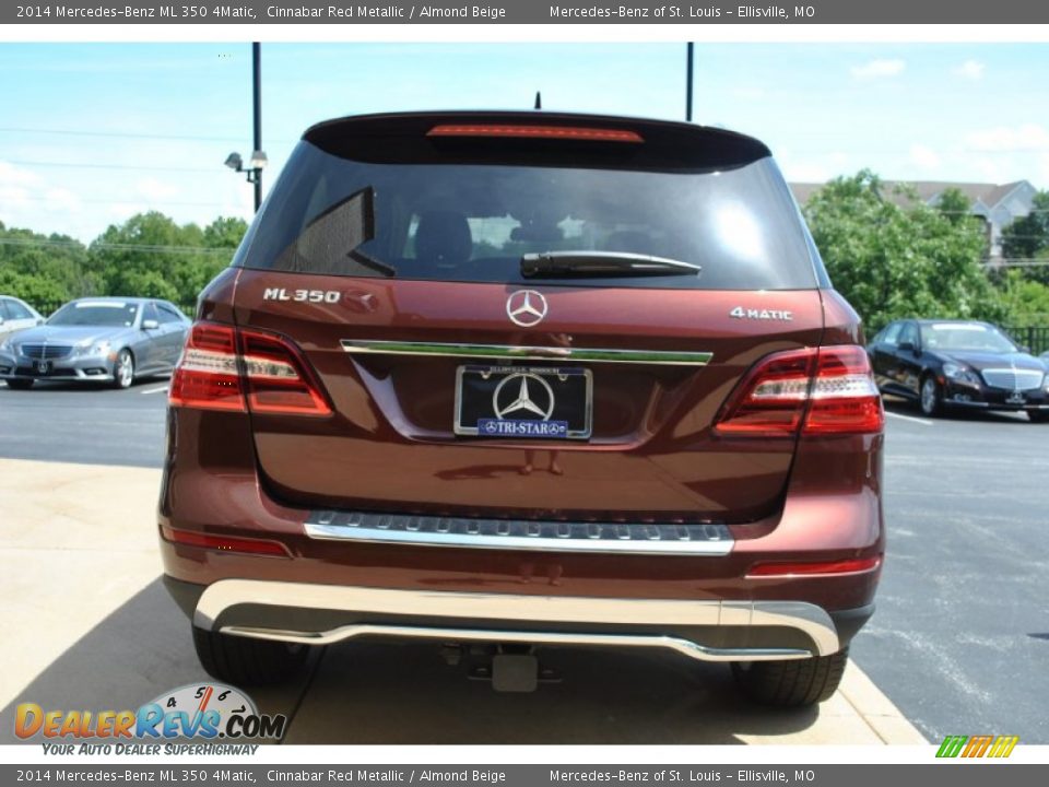 2014 Mercedes-Benz ML 350 4Matic Cinnabar Red Metallic / Almond Beige Photo #3