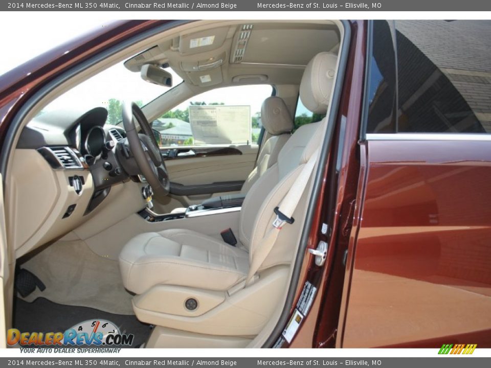 2014 Mercedes-Benz ML 350 4Matic Cinnabar Red Metallic / Almond Beige Photo #5
