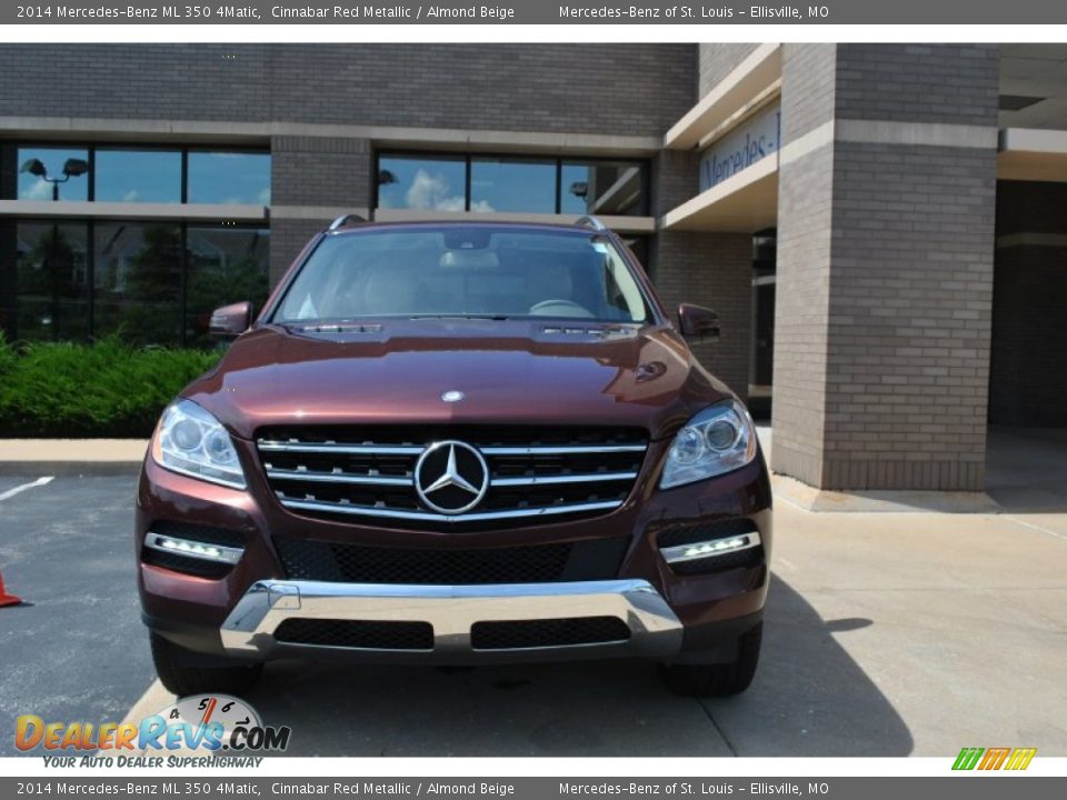 2014 Mercedes-Benz ML 350 4Matic Cinnabar Red Metallic / Almond Beige Photo #6