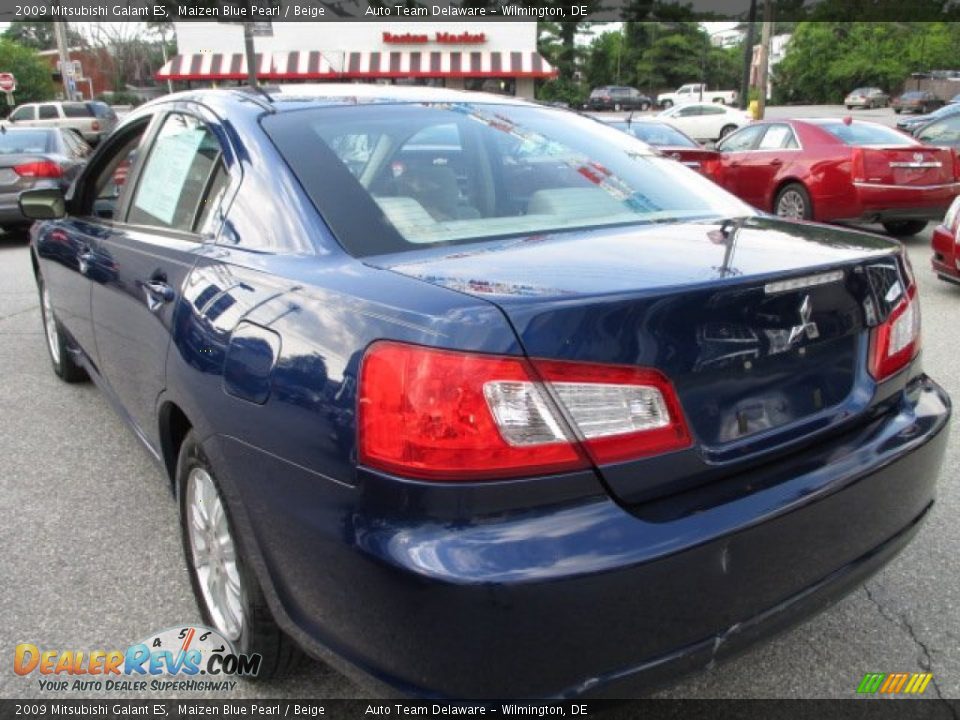 2009 Mitsubishi Galant ES Maizen Blue Pearl / Beige Photo #4