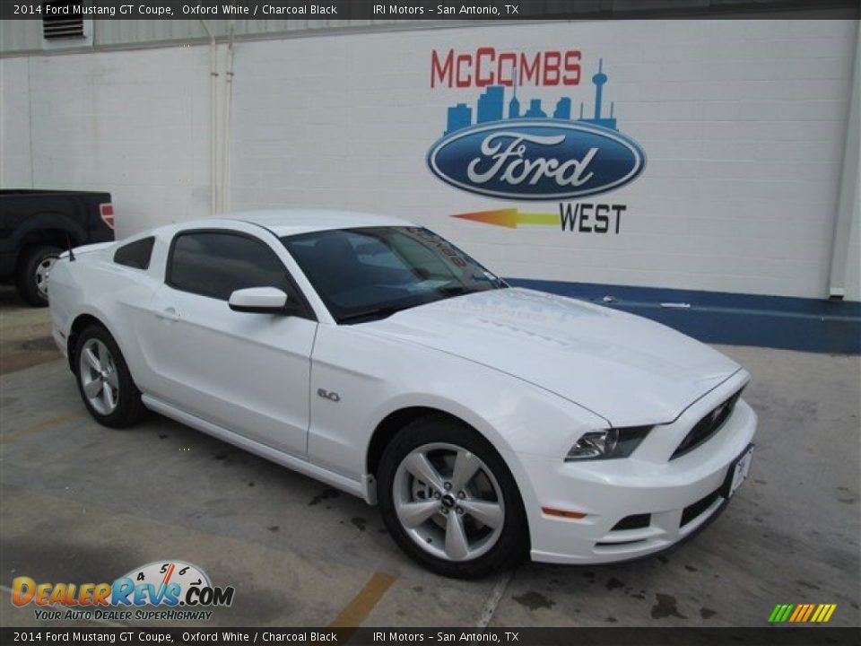 2014 Ford Mustang GT Coupe Oxford White / Charcoal Black Photo #1