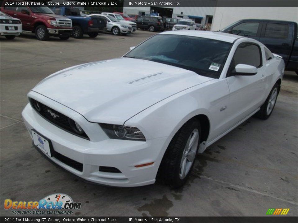 2014 Ford Mustang GT Coupe Oxford White / Charcoal Black Photo #3