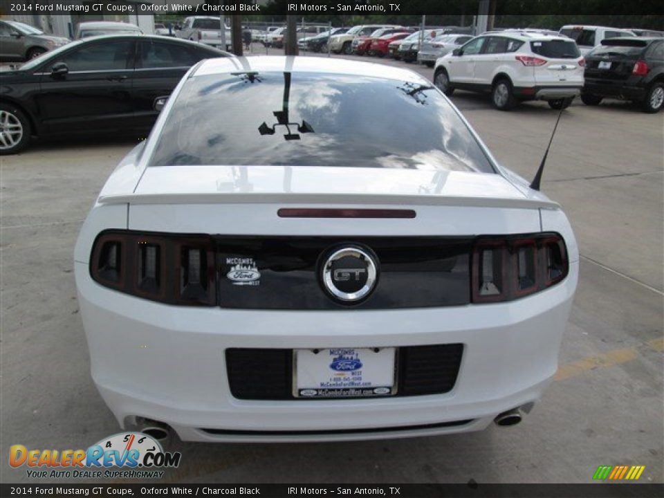 2014 Ford Mustang GT Coupe Oxford White / Charcoal Black Photo #6