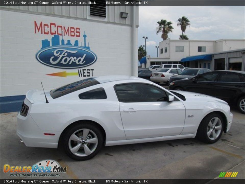 2014 Ford Mustang GT Coupe Oxford White / Charcoal Black Photo #8
