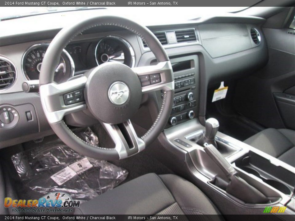 2014 Ford Mustang GT Coupe Oxford White / Charcoal Black Photo #12