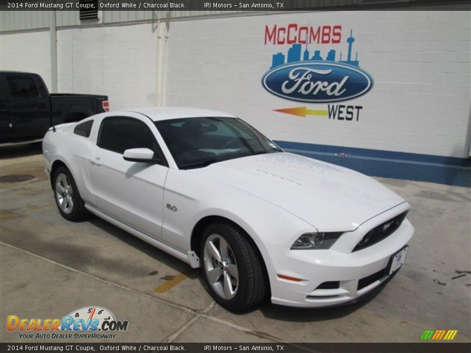 2014 Ford Mustang GT Coupe Oxford White / Charcoal Black Photo #1