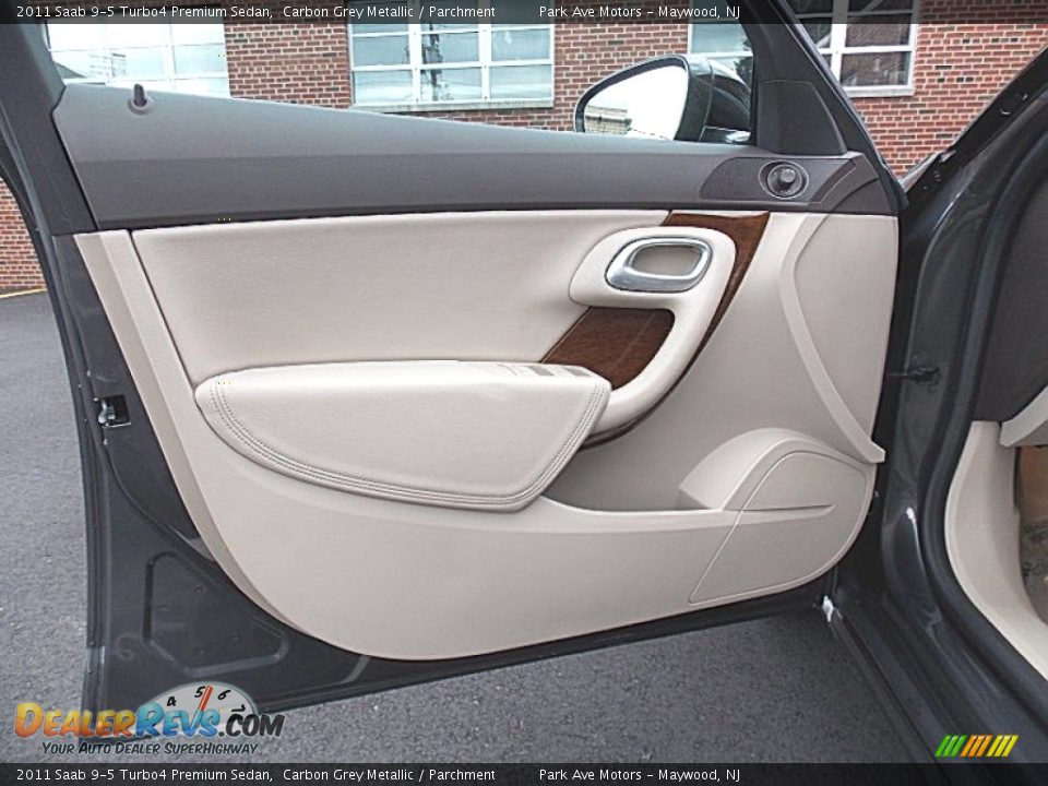 2011 Saab 9-5 Turbo4 Premium Sedan Carbon Grey Metallic / Parchment Photo #8