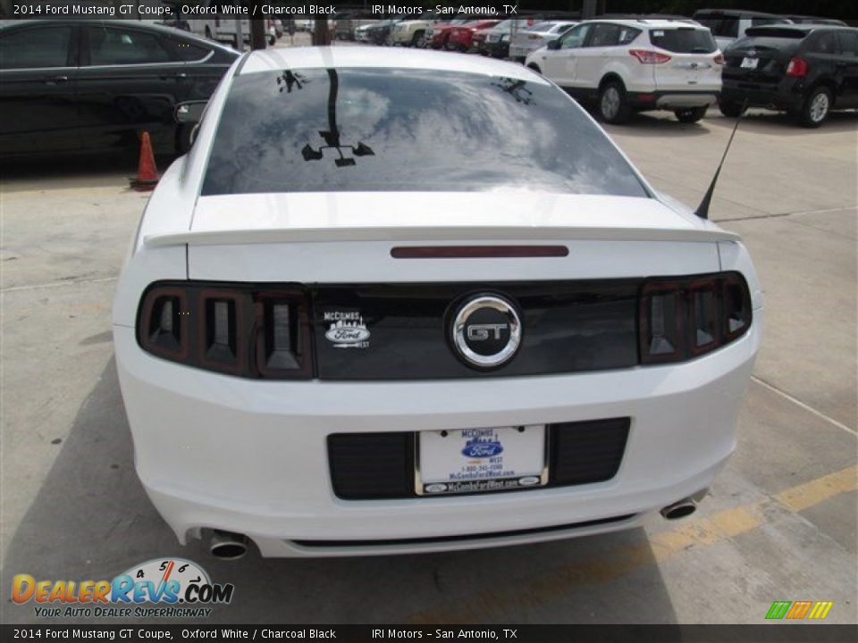 2014 Ford Mustang GT Coupe Oxford White / Charcoal Black Photo #6